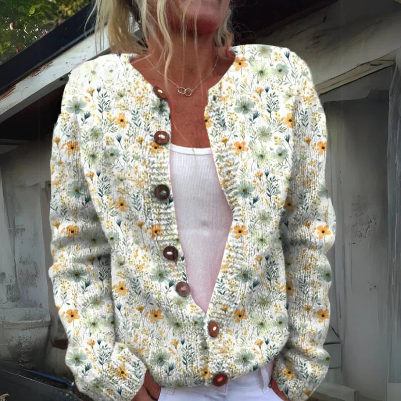 Kenza™ | Veste à Imprimé Floral Élégant