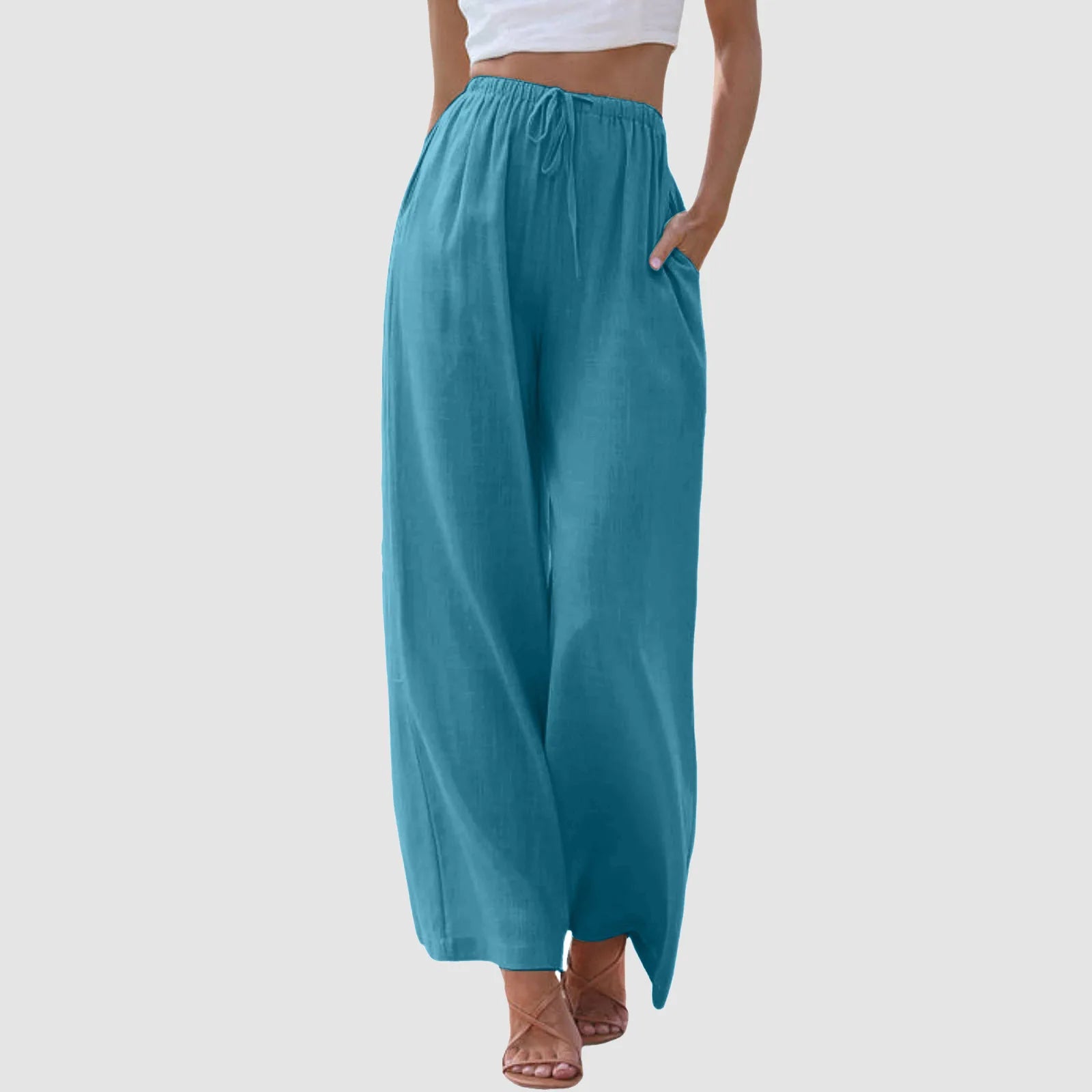 Lustre™ | Pantalon taille haute à jambes larges
