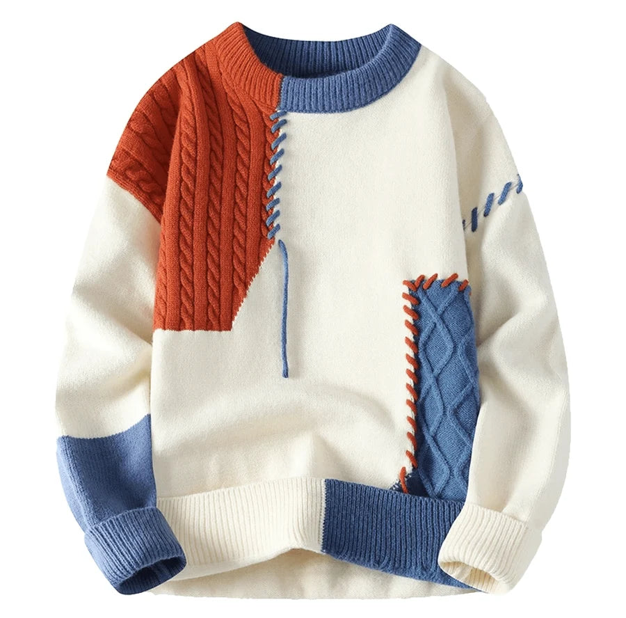 Baptiste | Pull Homme Coupe Décontractée Patch Design Détails Tendance