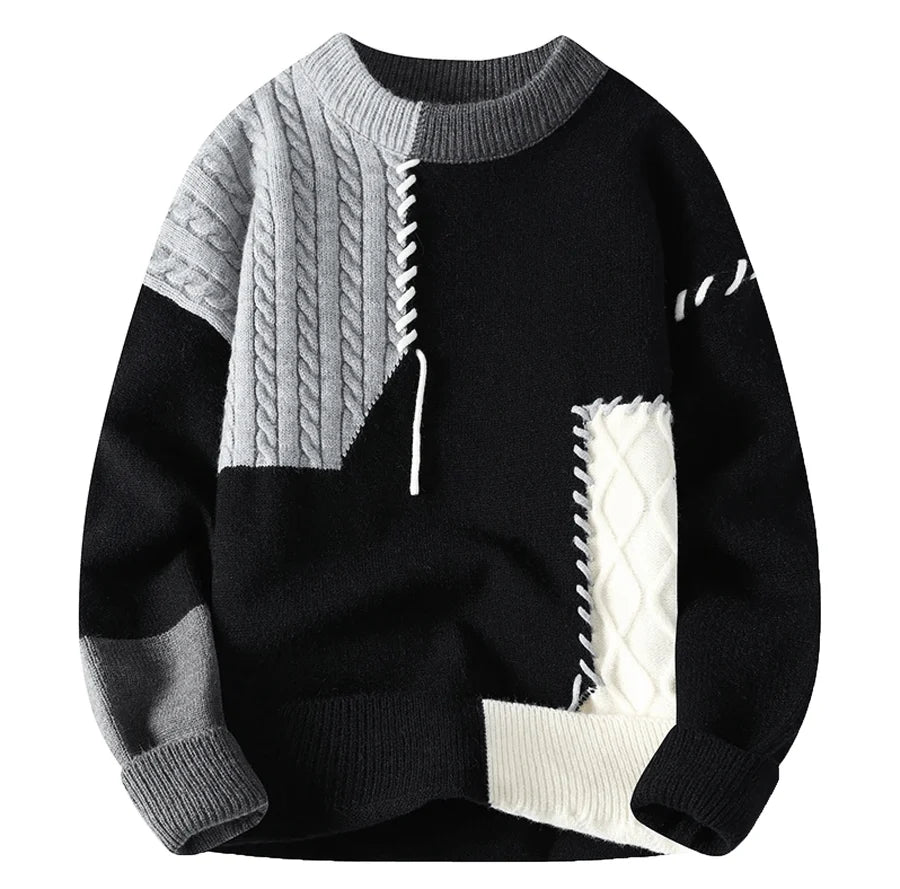 Baptiste | Pull Homme Coupe Décontractée Patch Design Détails Tendance