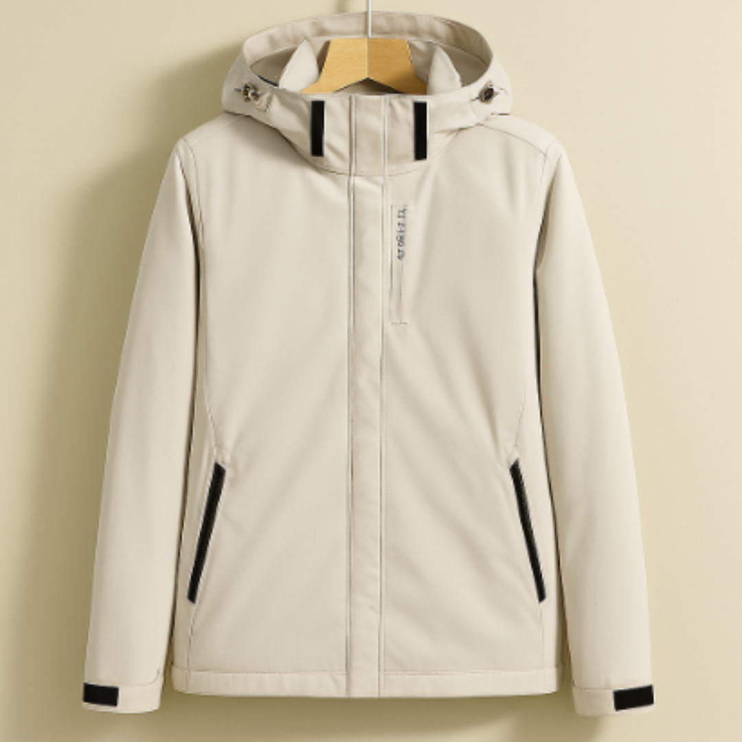 Alice | Veste Fonctionnelle pour Femme à Capuche et Fermeture Éclair - Blanc