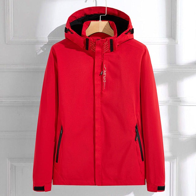 Alice | Veste Fonctionnelle pour Femme à Capuche et Fermeture Éclair - Rouge
