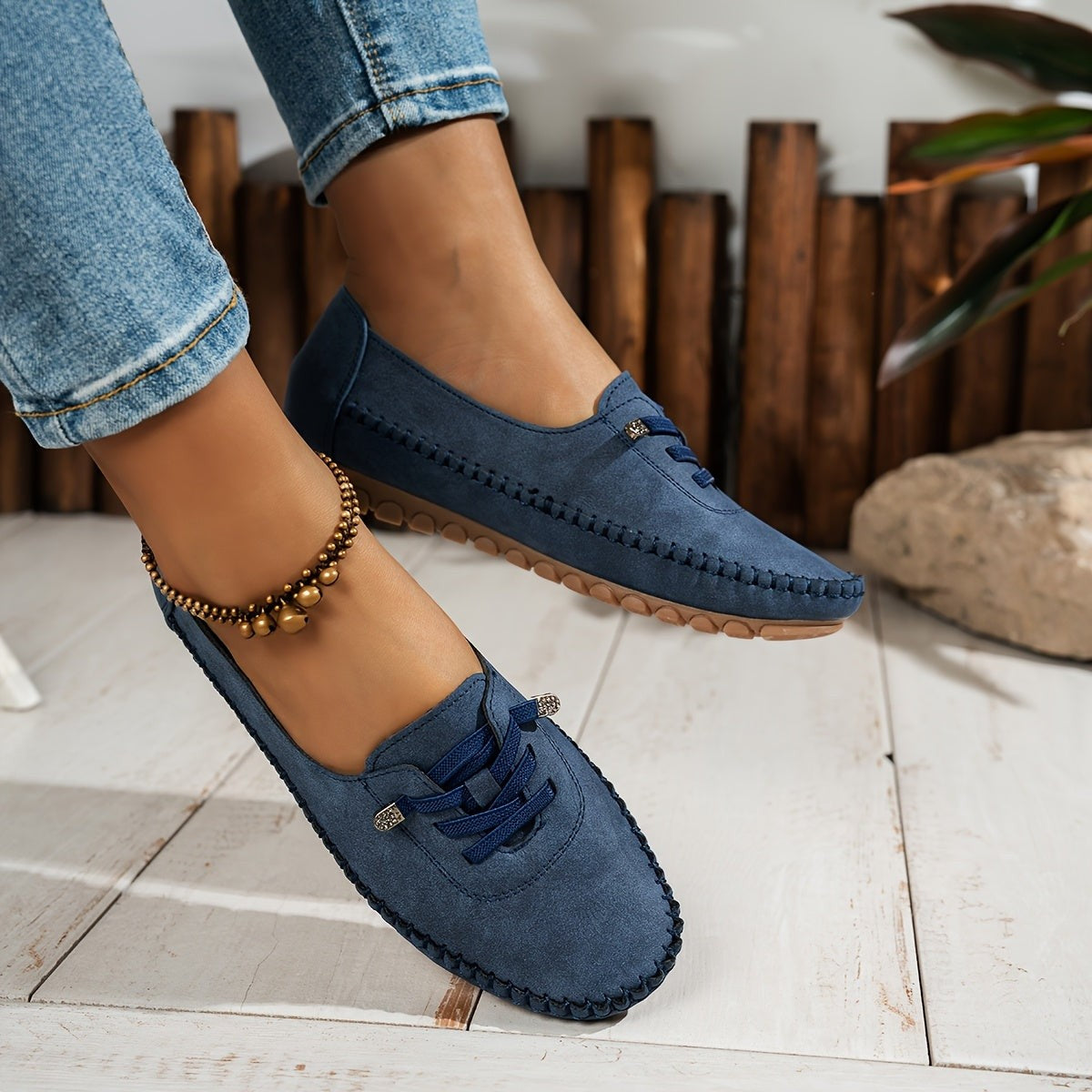 Anna | Chaussures à Enfiler Soutien Voûte Plantaire Semelle Flexible pour Femme - Gris