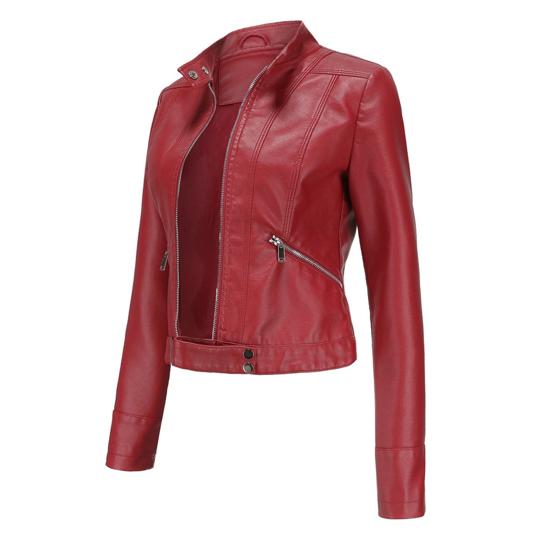 Anna | Veste pour Femme Coupe Ajustée simili-cuir Véritable Design Intemporel - Unique