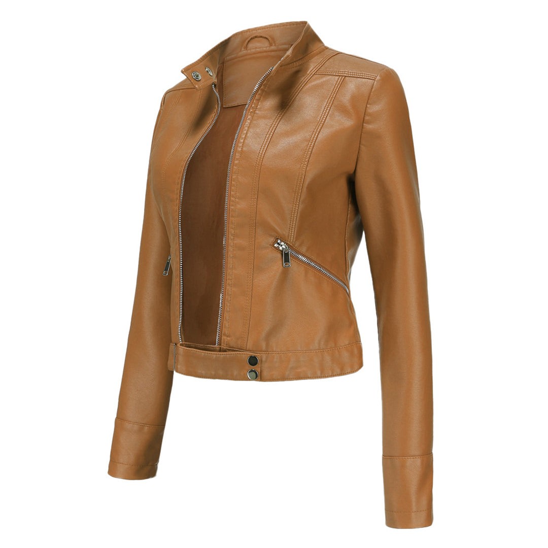 Anna | Veste pour Femme Coupe Ajustée simili-cuir Véritable Design Intemporel - Unique