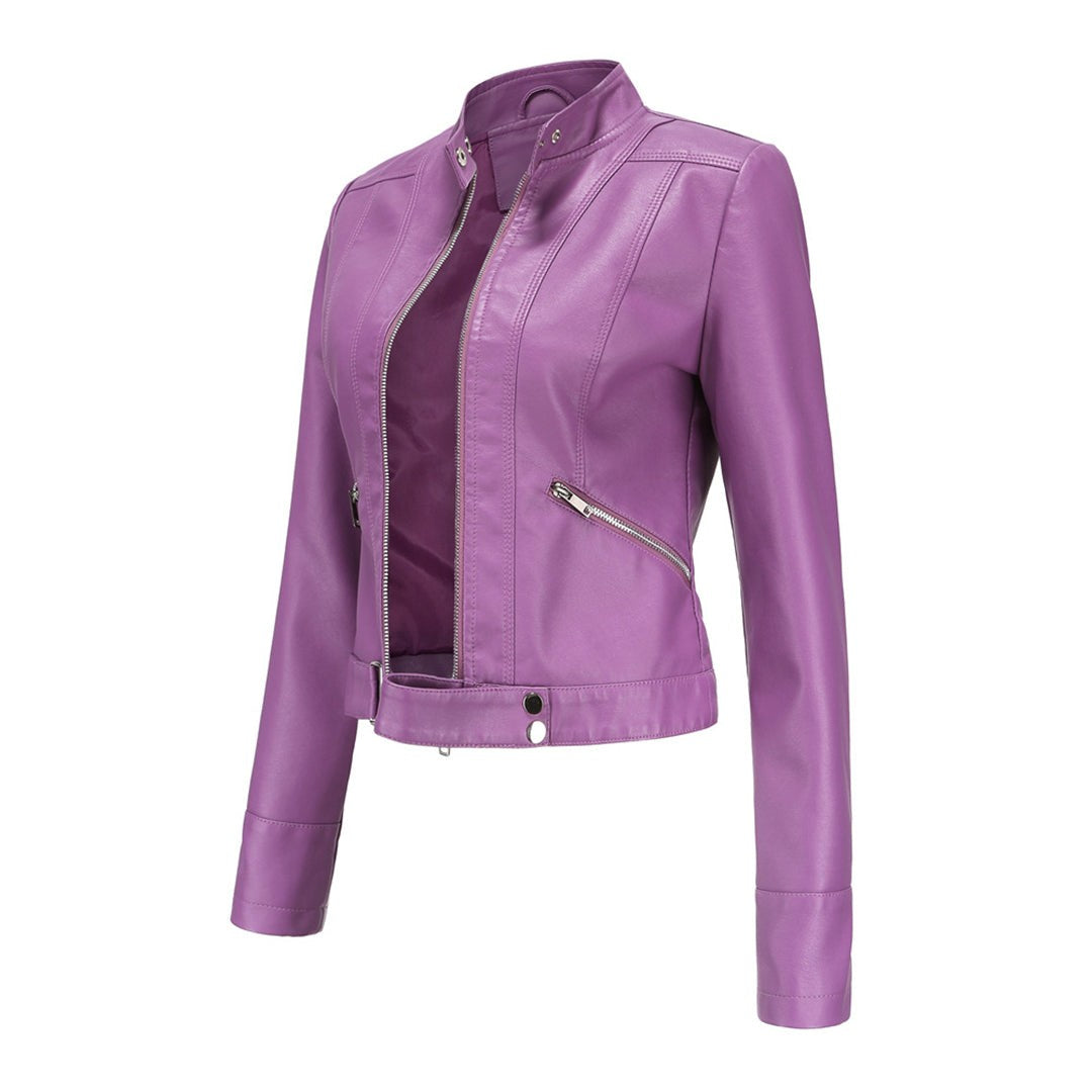 Anna | Veste pour Femme Coupe Ajustée simili-cuir Véritable Design Intemporel - Unique