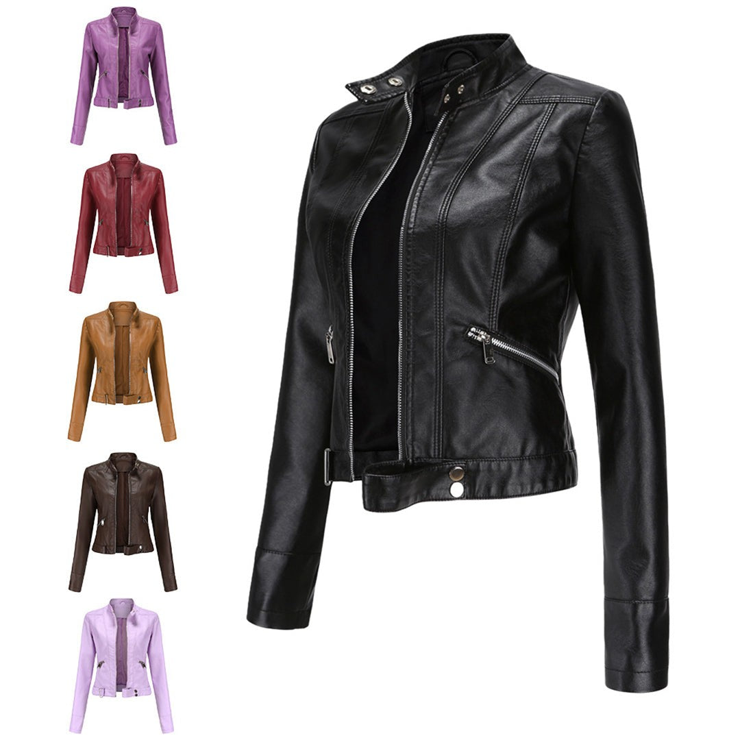 Anna | Veste pour Femme Coupe Ajustée simili-cuir Véritable Design Intemporel - Unique