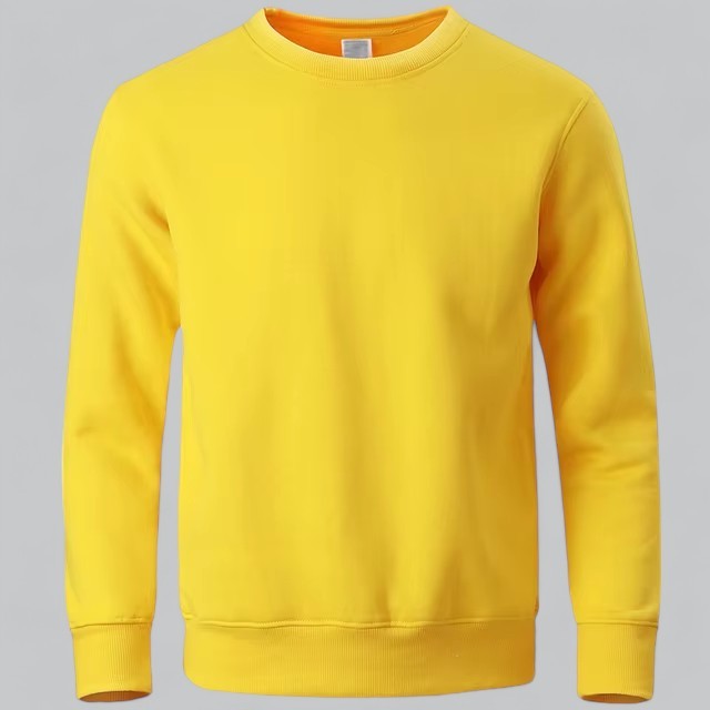 Arthur | Sweat-shirt pour Homme Col Rond Manches Longues Coupe Décontractée - Jaune