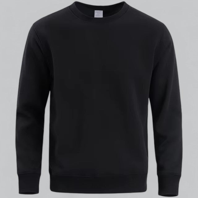 Arthur | Sweat-shirt pour Homme Col Rond Manches Longues Coupe Décontractée - Noir