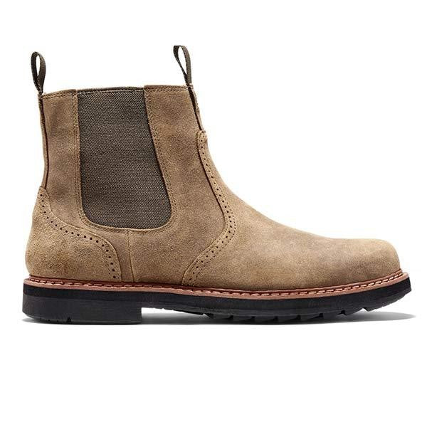 Baptiste | Bottes Chelsea pour Homme Élastique Doublure Souple Talon Robuste - Kaki
