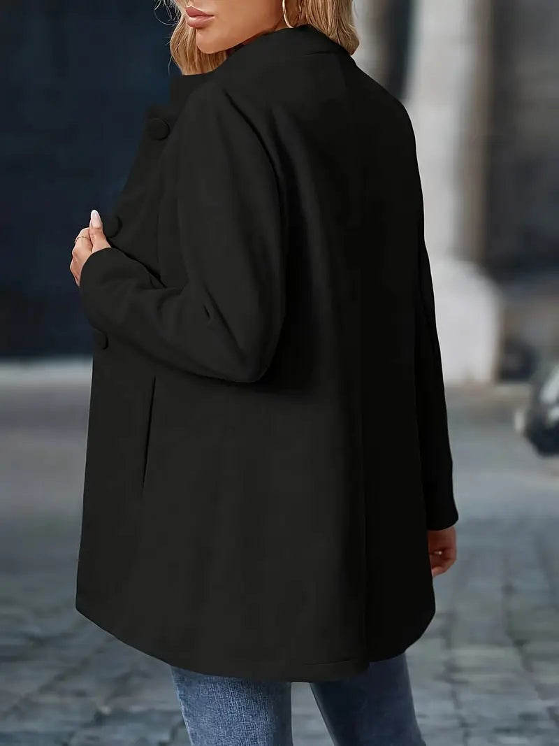 Chloe | Manteau d'Hiver pour Femme Coupe Longue Fermeture Boutonnée - Crème