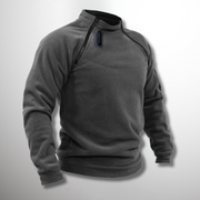 Clement | Pull-over pour Homme Coupe Ample Demi-Zip Col Montant Printemps - Gris