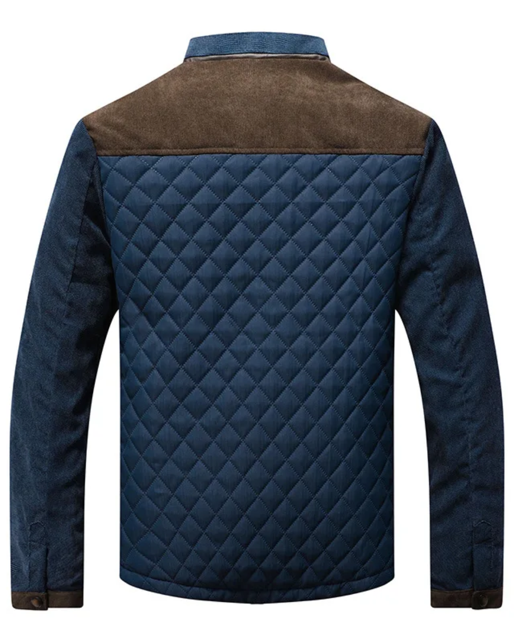 Clement | Veste Matelassée Motif Losanges Coupe Structurée pour Homme - Marron