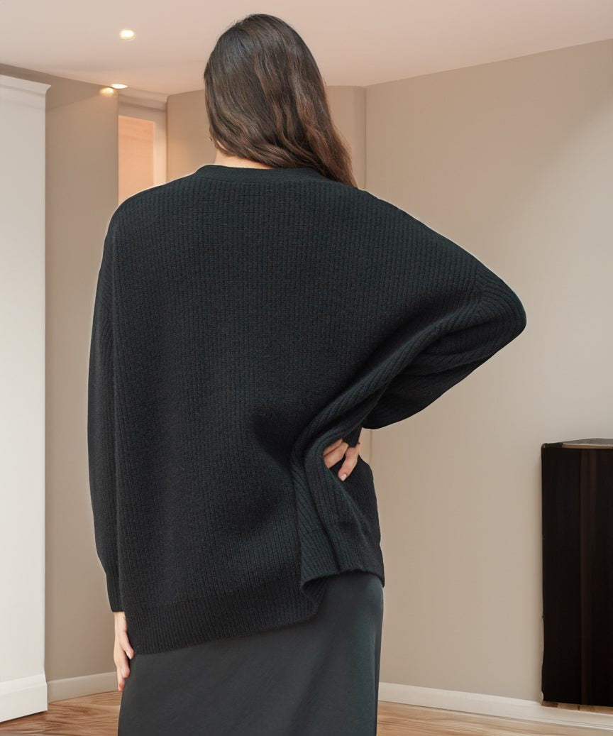 Elise | Cardigan pour Femme Coupe Ample Tricot Structuré Fermeture Boutonnée - Beige