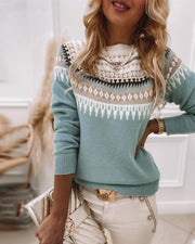 Emma | Pull Femme Tricot Coton Motif Tressé Coupe Droite - Unique