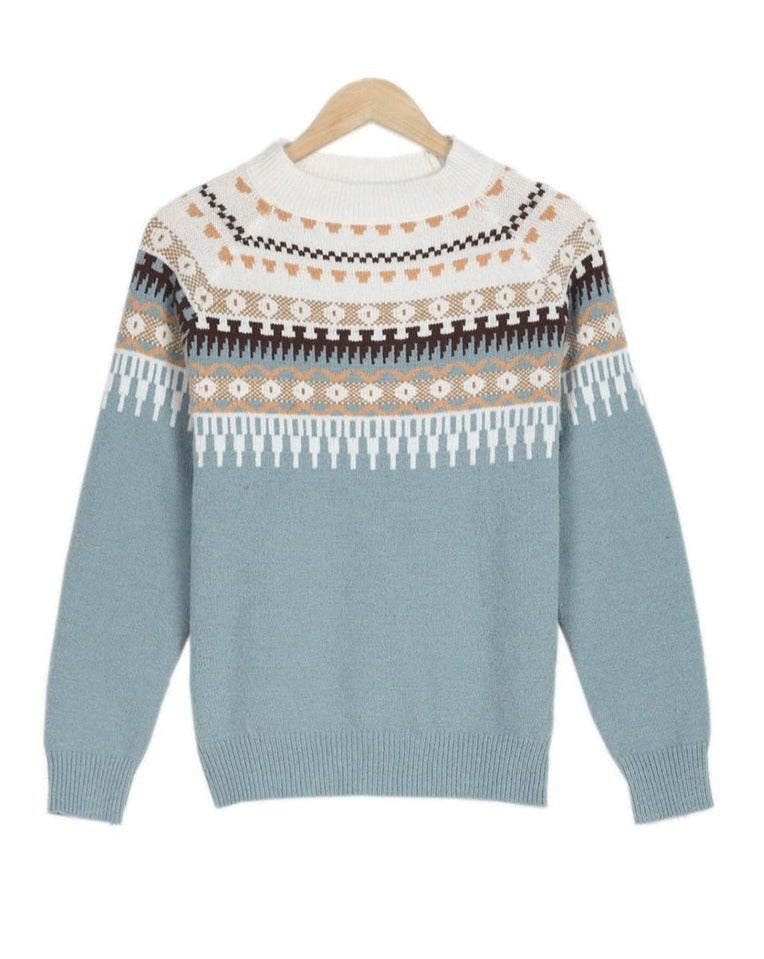 Emma | Pull Femme Tricot Coton Motif Tressé Coupe Droite - Unique