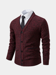 Ethan | Pull pour Femme Col en V Coupe Régulière Tricot Laine - Gris Clair