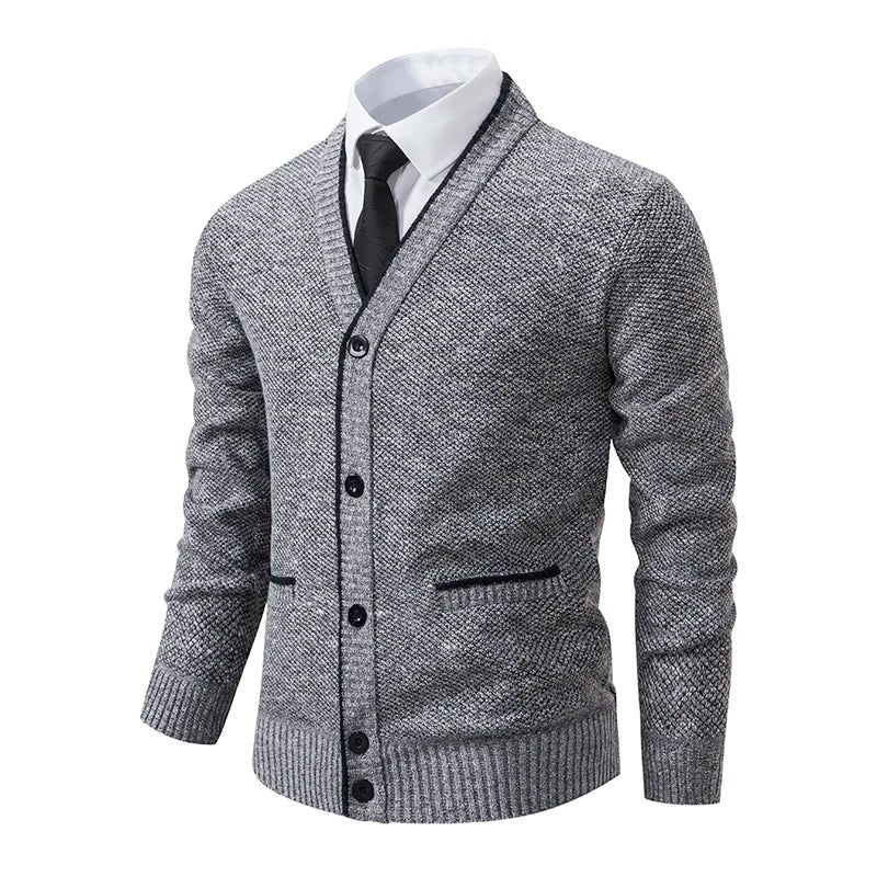 Ethan | Pull pour Femme Col en V Coupe Régulière Tricot Laine - Gris Clair