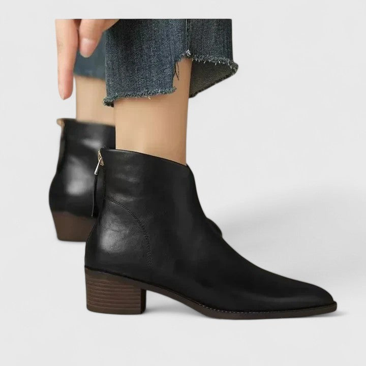 Gabriel | Bottes pour Femme Silhouette Intemporelle Coupe Droite - Noir