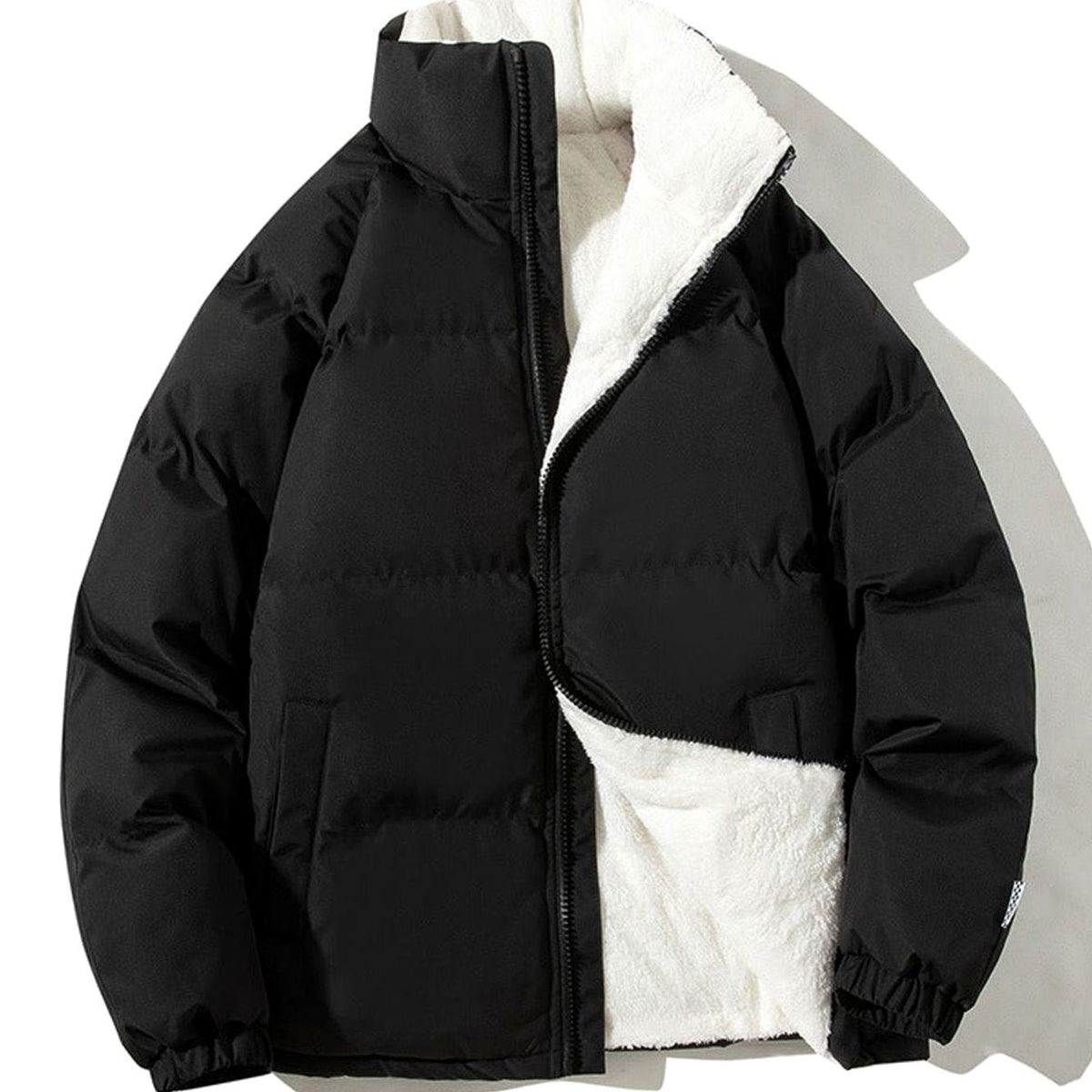 Ines | Dames Bomberjacke Matelassée Doublure Polaire Encolure Montante - Vert