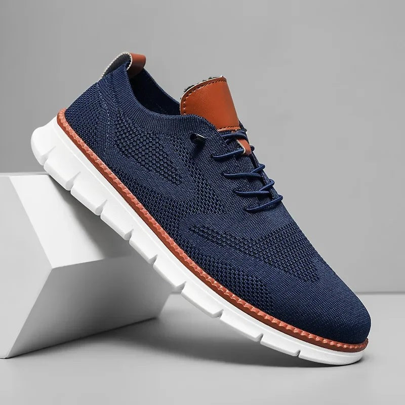 Jules | Chaussures pour Homme Respirantes Doublure Aérée simili-cuir Simili - Bleu