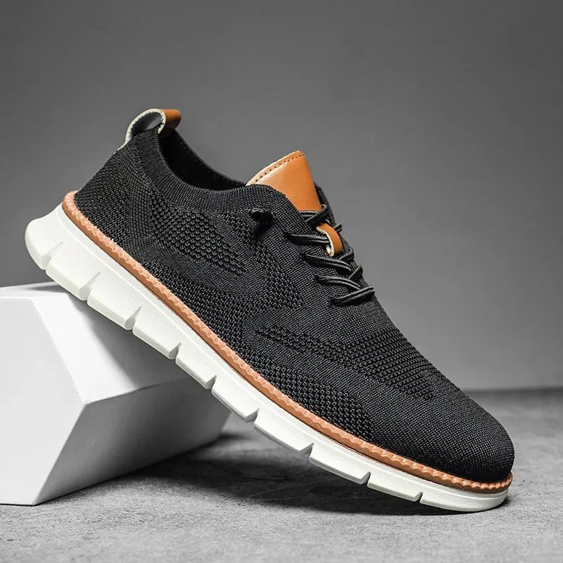 Jules | Chaussures pour Homme Respirantes Doublure Aérée simili-cuir Simili - Noir