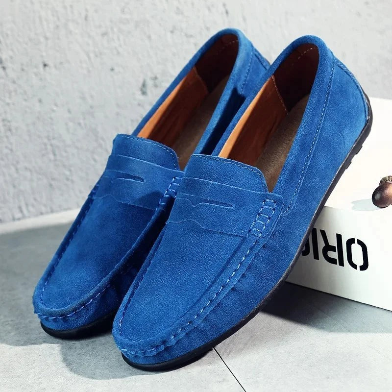 Jules | Mocassin Homme Enfiler Penny Printemps Confortable - Bleu