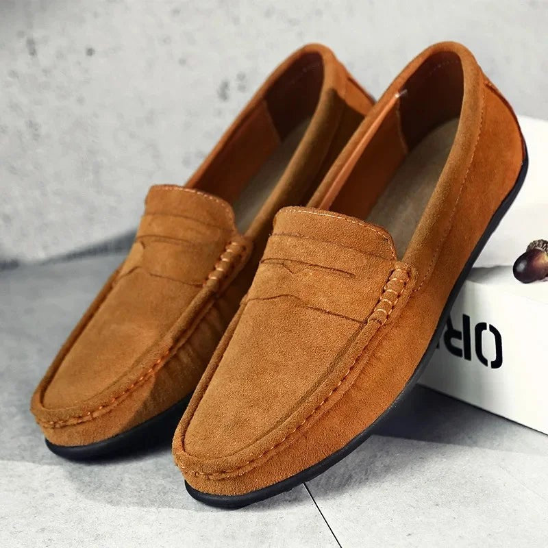Jules | Mocassin Homme Enfiler Penny Printemps Confortable - Marron