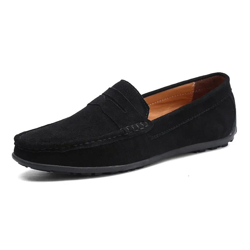 Jules | Mocassin Homme Enfiler Penny Printemps Confortable - Noir