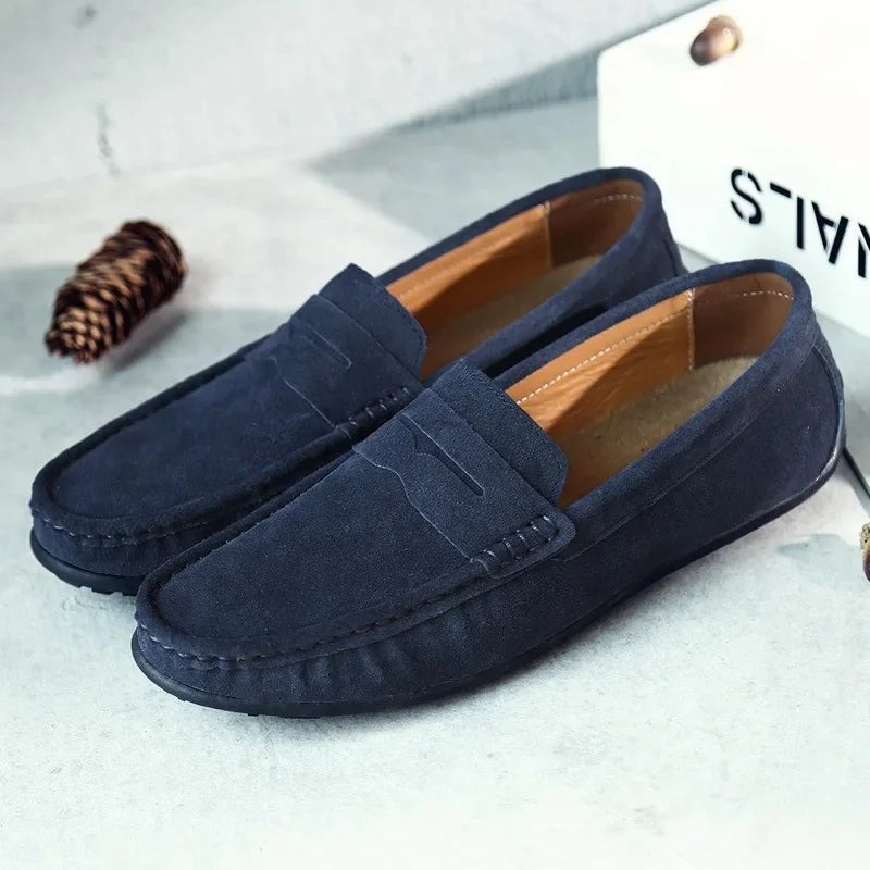 Jules | Mocassin Homme Enfiler Penny Printemps Confortable - Noir
