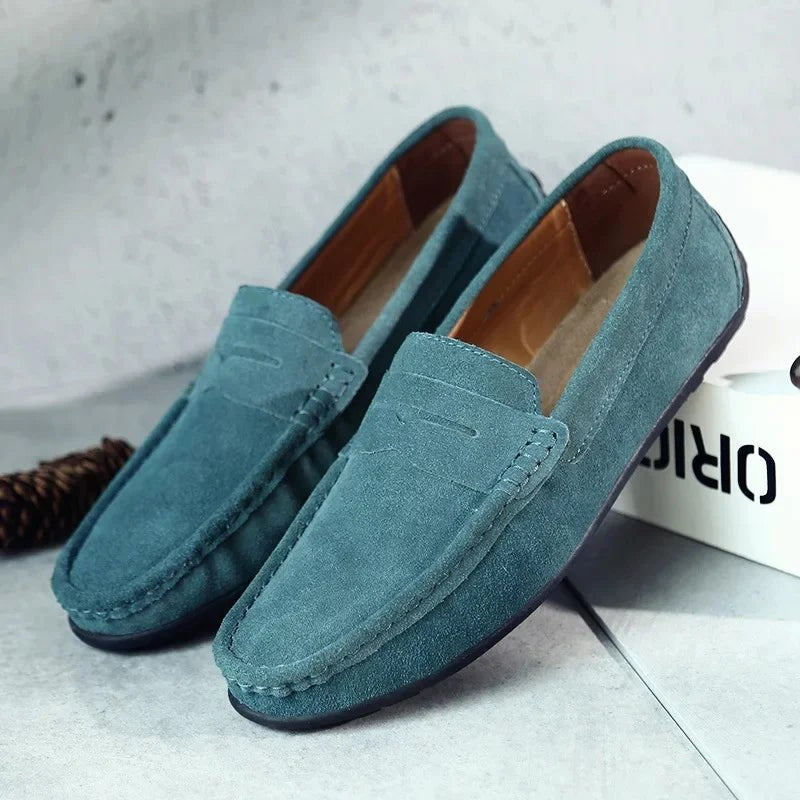 Jules | Mocassin Homme Enfiler Penny Printemps Confortable - Vert
