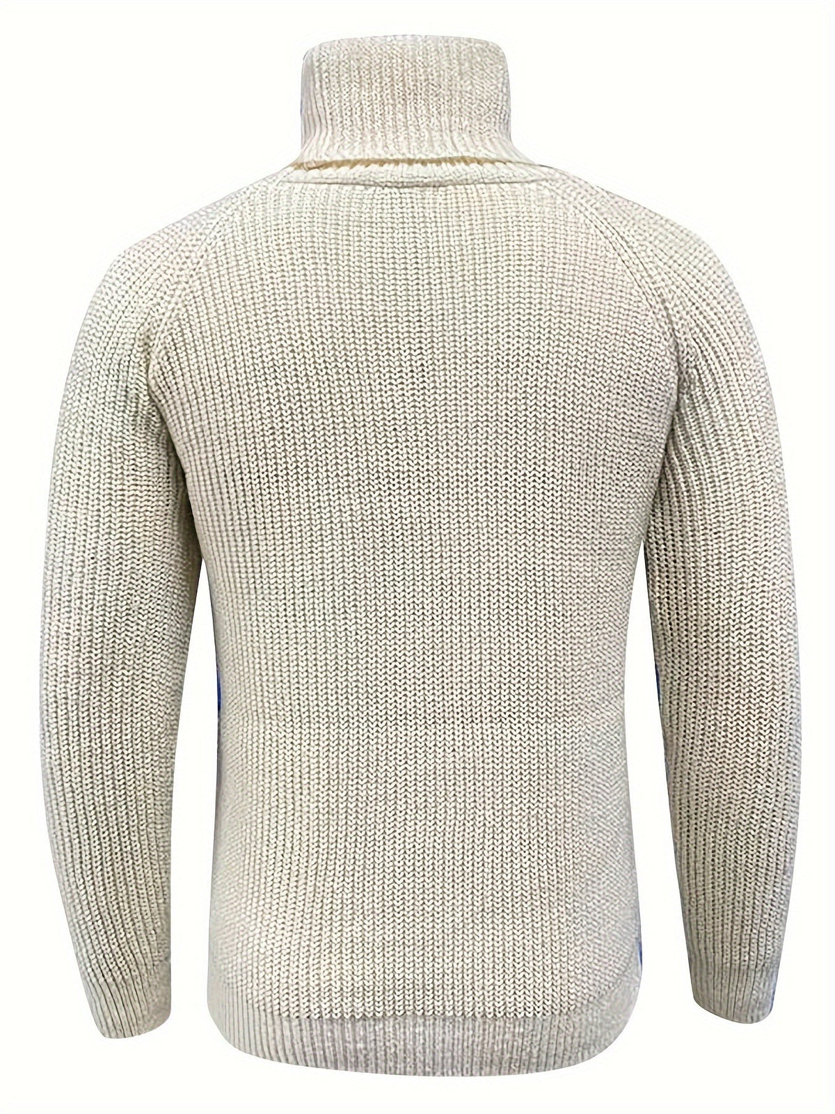 Jules | Pull-over Homme Col Roulé Épais Tricot Chaud Hiver - Beige