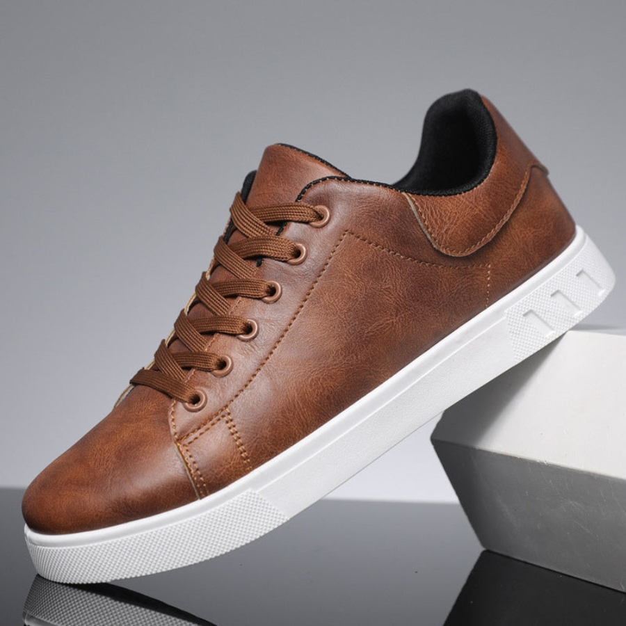 Jules | Sneaker Homme Coupe Épurée Lacets Respirant Semelle Caoutchouc - Noir