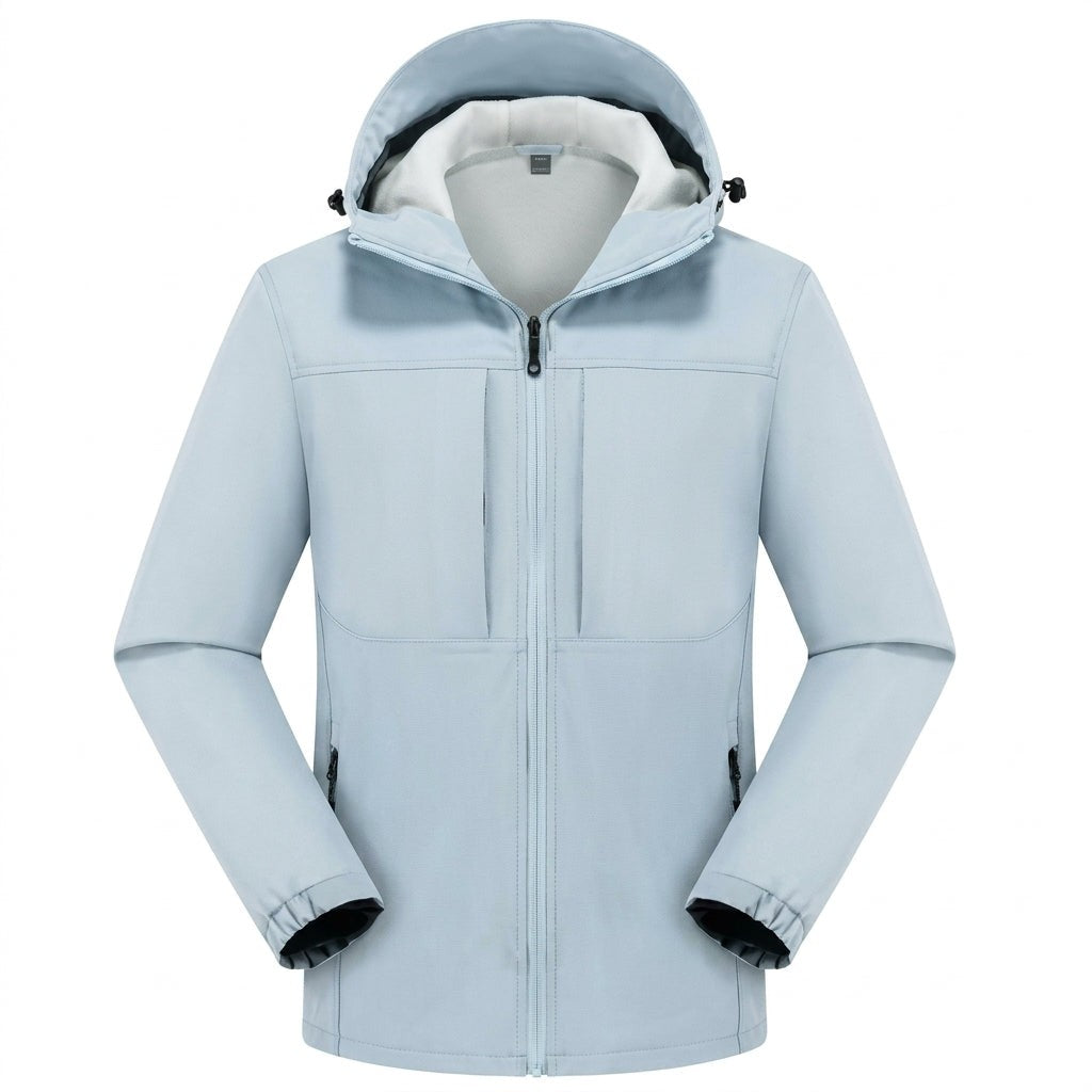 Jules | Veste Softshell Imperméable pour Homme Coupe Ample Fermeture Éclair - Bleu