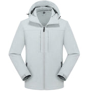 Jules | Veste Softshell Imperméable pour Homme Coupe Ample Fermeture Éclair - Gris