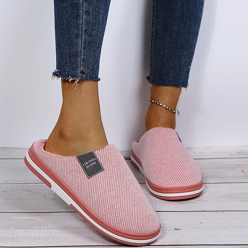 Julia | Pantoufles Femme Doublure Moelleuse Semelle Antidérapante - Rose