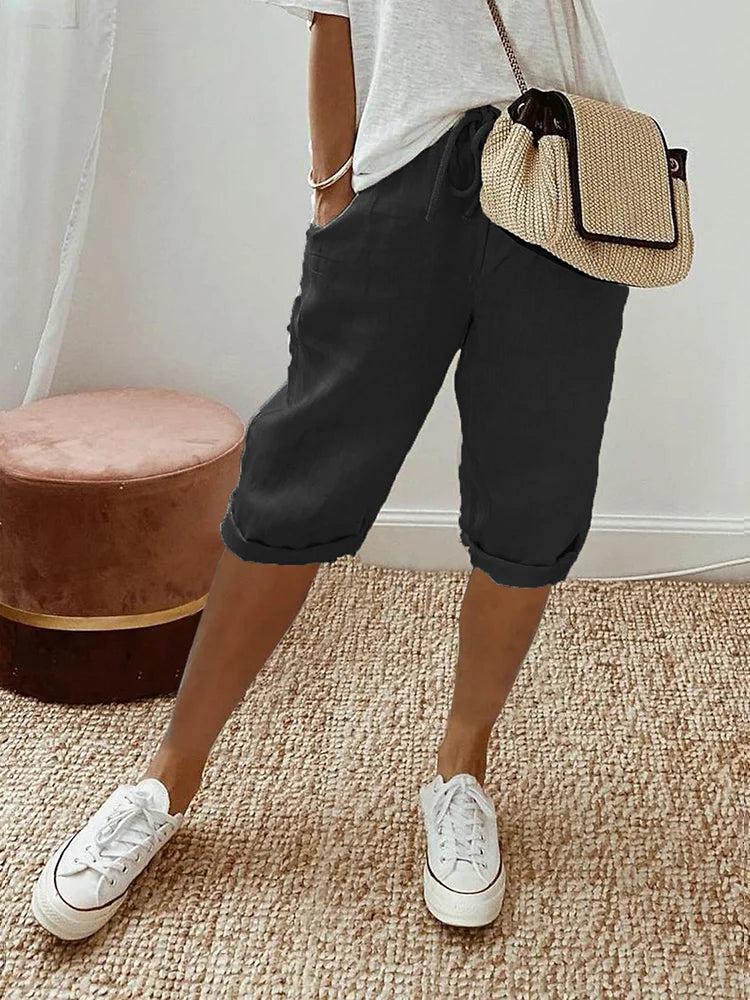 Marthe™ | Short confortable avec ourlet retroussé