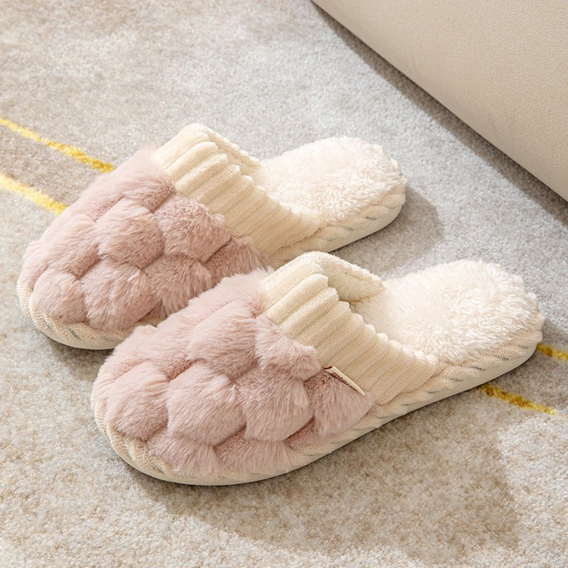 Lina | Pantoufles pour Femme Doublure Pelucheuse Semelle Flexible Confortable - Rose