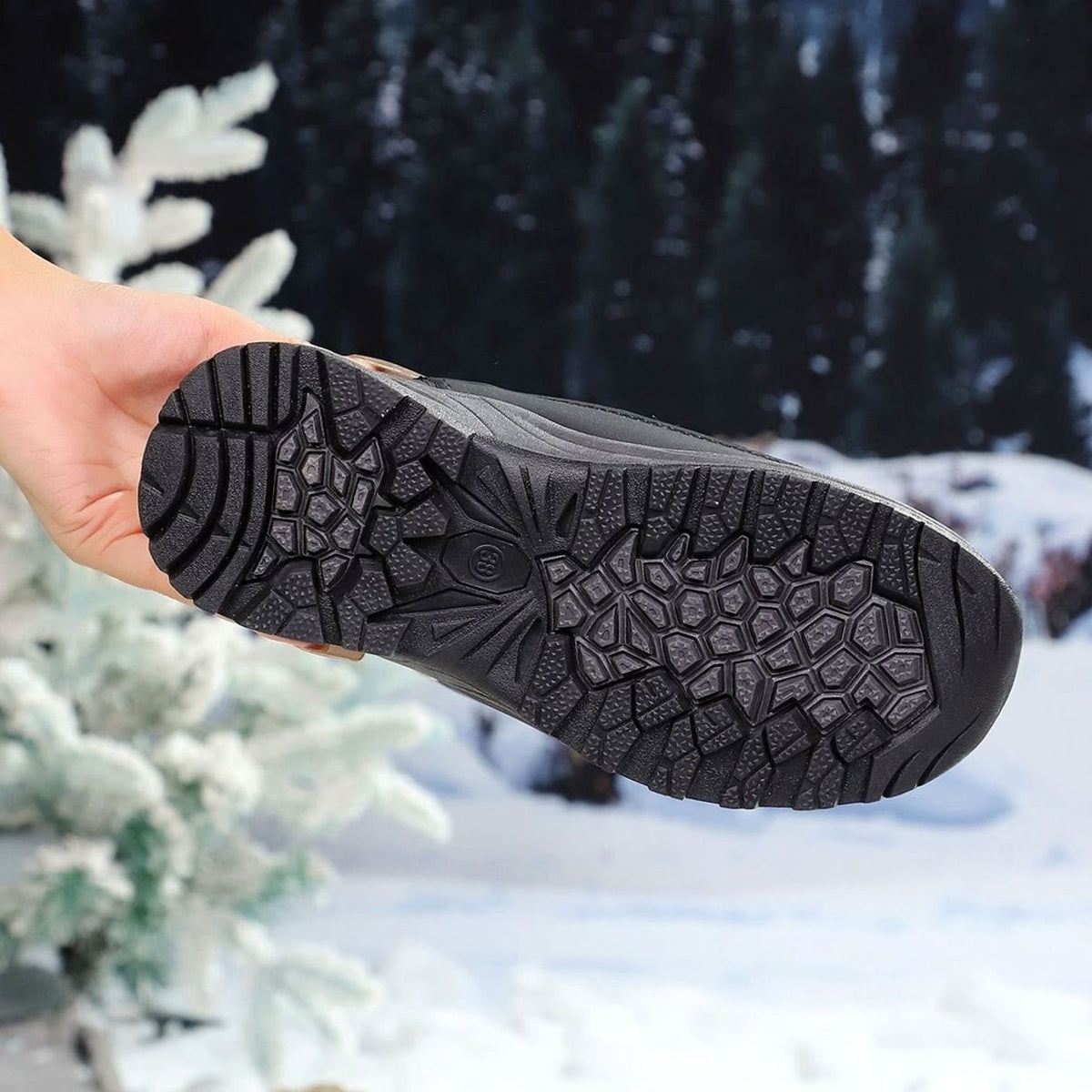 Louise | Dames Bottines Hiver Doublure Chaude Imperméable Semelle Antidérapante - Noir