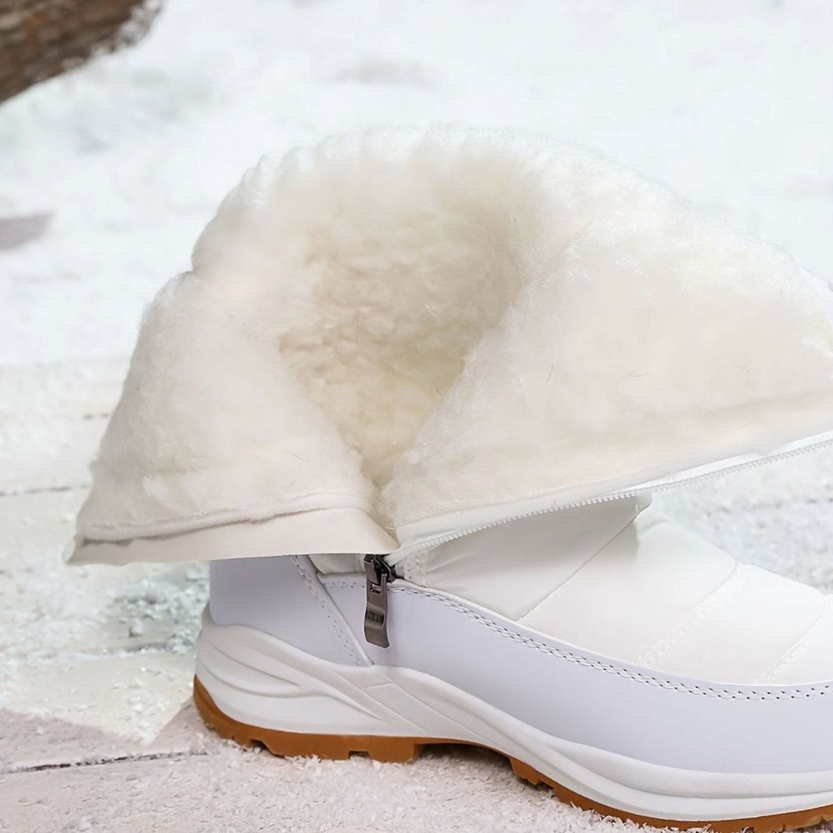 Louise | Dames Bottines Hiver Doublure Chaude Imperméable Semelle Antidérapante - Noir