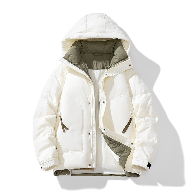 Lucas | Doudoune Homme Capuche Ajustable Coupe Décontractée Beige - Beige