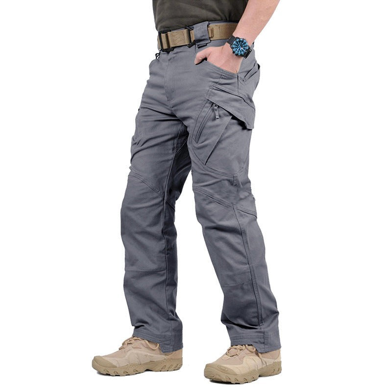 Lucas | Heren Tactical Cargo Broek Meerdere Zakken Verstevigde Naden Ruimvallend - Grijs