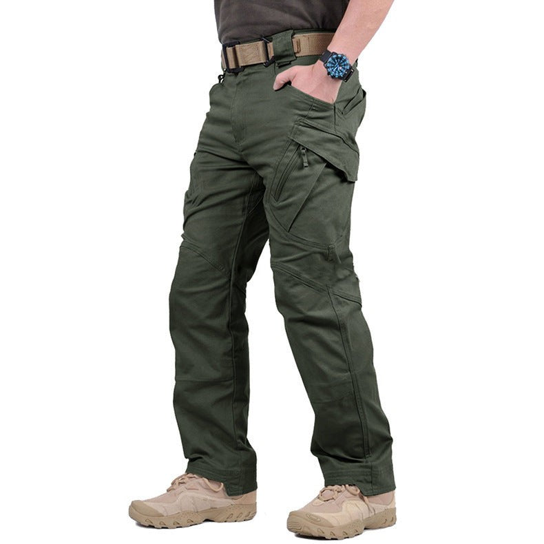 Lucas | Heren Tactical Cargo Broek Meerdere Zakken Verstevigde Naden Ruimvallend - Groen