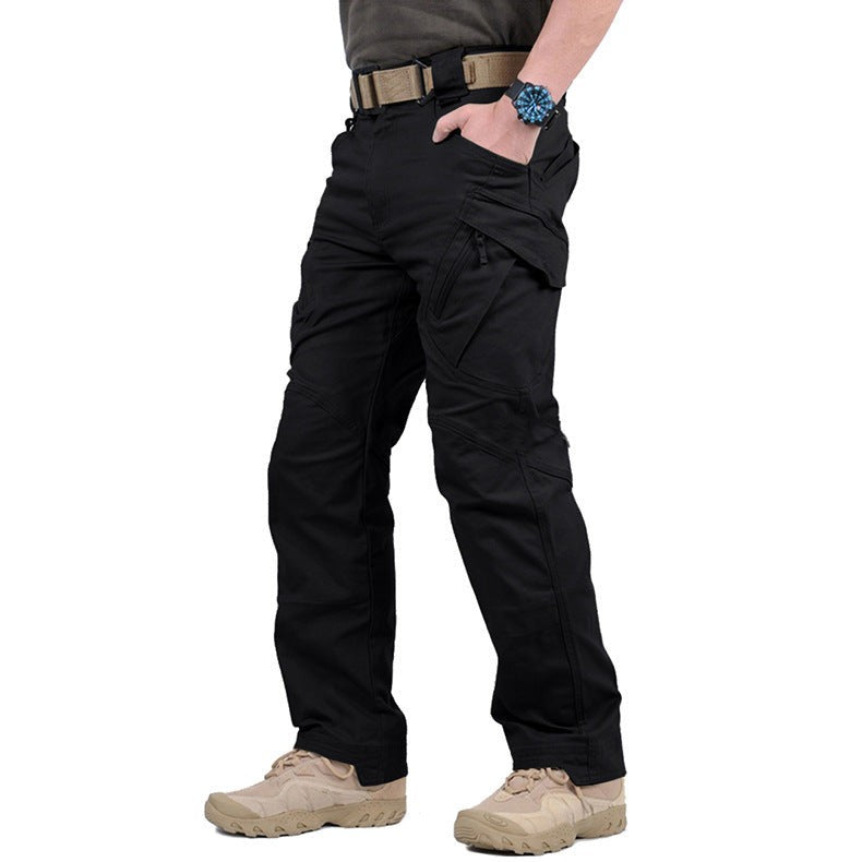 Lucas | Heren Tactical Cargo Broek Meerdere Zakken Verstevigde Naden Ruimvallend - Zwart