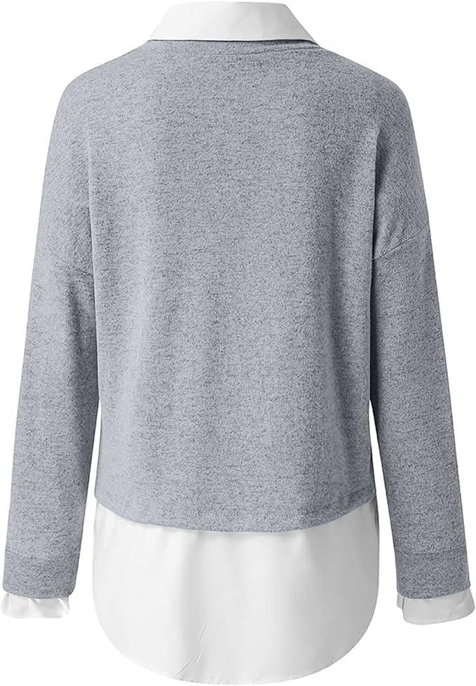 Lucas | Pull pour Femme Coupe Ample Tricot Doux Multicolore - Jaune