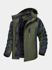Lucas | Veste Imperméable Coupe Ample Doublure Peluche Poches Multiples pour Femme - Vert