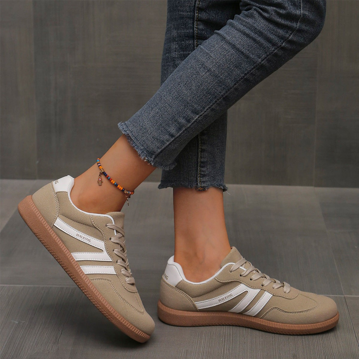Manon | Chaussures de Marche pour Femme Rembourrées Avant-Pied Large Semelle Flexible - Blanc