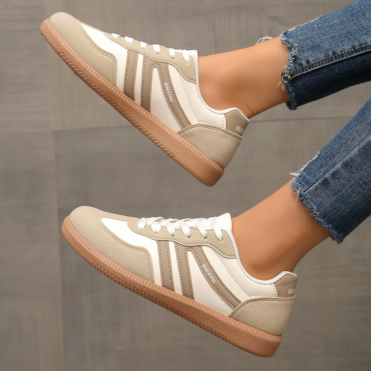 Manon | Chaussures de Marche pour Femme Rembourrées Avant-Pied Large Semelle Flexible - Blanc