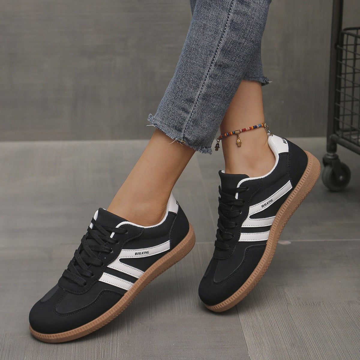 Manon | Chaussures de Marche pour Femme Rembourrées Avant-Pied Large Semelle Flexible - Blanc