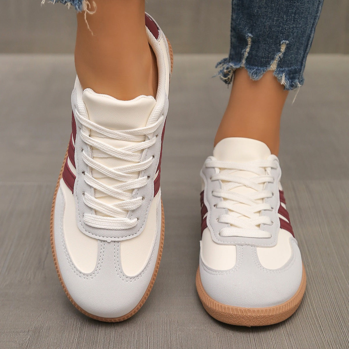 Manon | Chaussures de Marche pour Femme Rembourrées Avant-Pied Large Semelle Flexible - Blanc
